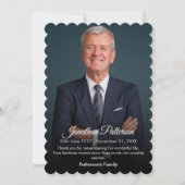 葬儀記念 |生命お祝い悔やみや弔慰 サンキューカード (正面)