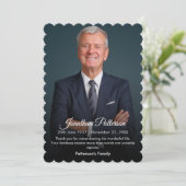 葬儀記念 |生命お祝い悔やみや弔慰 サンキューカード (スタンド正面)