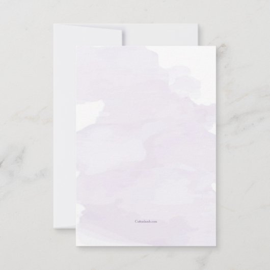 葬儀記憶写真カード 招待状 (裏面)