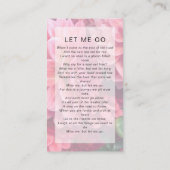 葬儀詩カード |フローラダリア コーリングカード (裏面)