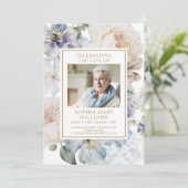 葬儀赤面・ブルーフラワーメモリアル 招待状 (スタンド正面)