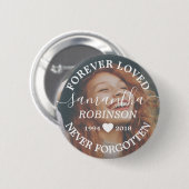 葬儀追悼式の追悼写真 缶バッジ (正面&裏面)