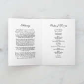 葬儀追悼式 プログラム (内部)