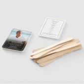 葬儀追悼法要プログラム写真ハ ハンドファン (組立なし)