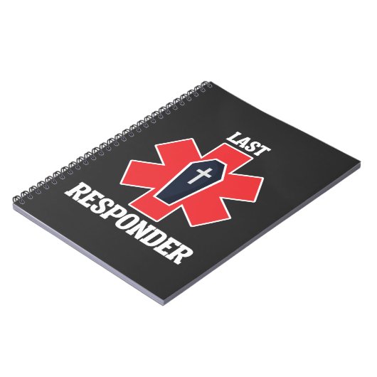 葬儀長おもしろいモルティシャン最後の応答者 ノートブック (左側)