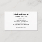 葬儀長 名刺 (裏面)