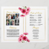 葬儀順番コスモピンクの花 チラシ (裏面)