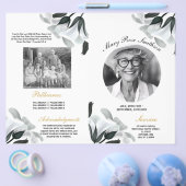 葬儀順番ホワイトリイ チラシ (シングル)