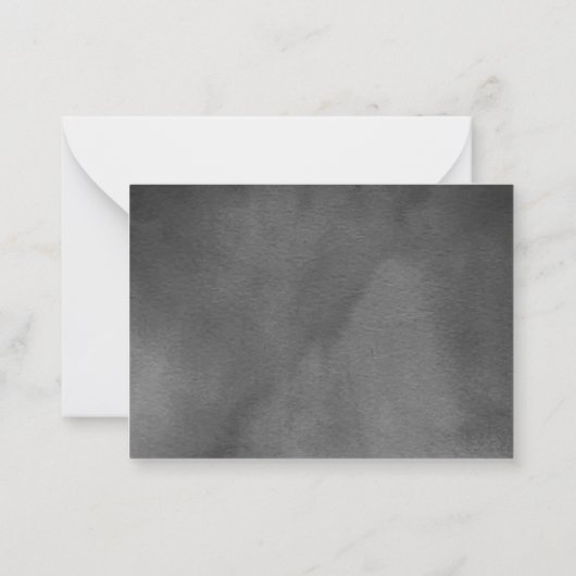 葬儀飛んでいる後の花びらサンキューカード ノートカード (裏面)