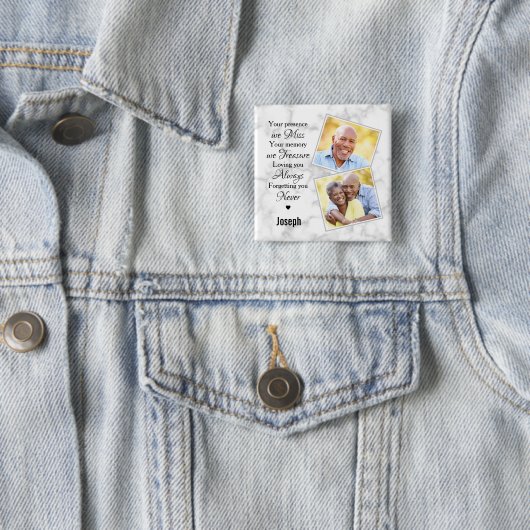 葬儀2写真記念の記念記念 缶バッジ (インサイチュ)