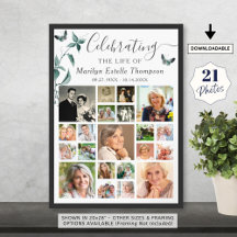 葬儀21 フォトコラージュ 植物 蝶