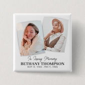 葬儀2 Photo Memorial献上品 缶バッジ (正面)