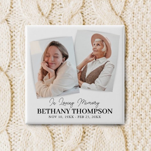 葬儀2 Photo Memorial献上品 缶バッジ