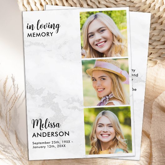 葬儀3モダン写真の愛情のある記憶悔やみや弔慰 サンキューカード