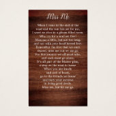 葬儀4素朴フォトコラージュ祈りの言葉カード (裏面)