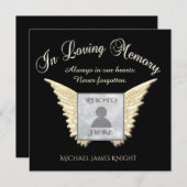 葬儀/お祝い・オブ・ライフ通知 招待状 (正面/裏面)