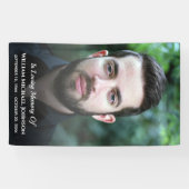 葬儀 カスタム フォト 悲嘆 愛する人の記憶 横断幕 (横)