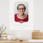 葬儀 ゴールデンエフェクト オーナメンタルレースエフェクト フォト ポスター (キッチン)