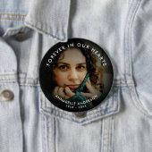 葬儀/メモリアル愛の記憶カスタム文字&写真 缶バッジ (インサイチュ)