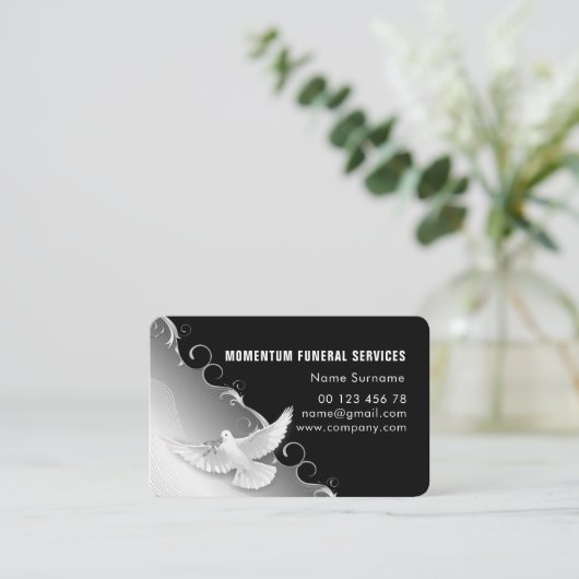 葬儀 名刺 (スタンド正面)