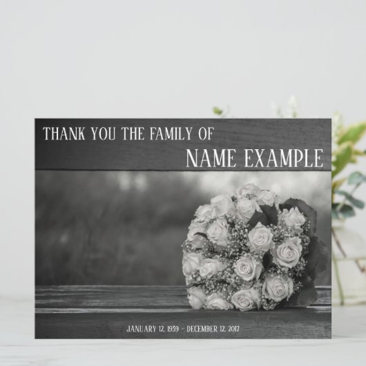 葬儀・喪失 お礼状 (スタンド正面)