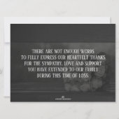 葬儀・喪失 お礼状 (裏面)