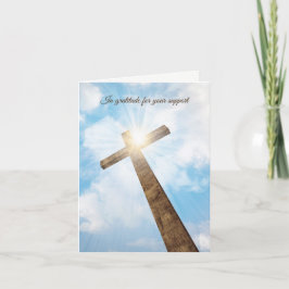 葬儀、家族からの感謝 サンキューカード