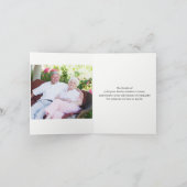 葬儀、家族からの感謝 サンキューカード (内部)