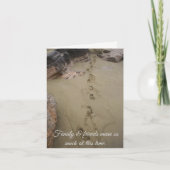 葬儀、家族から感謝 サンキューカード (正面)