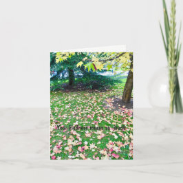 葬儀 – 家族の紅葉 サンキューカード