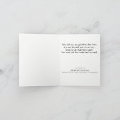 葬儀 – 家族の紅葉 サンキューカード (内部)