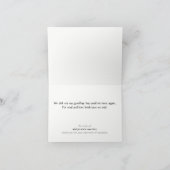 葬儀 – 家族十字架より感謝 サンキューカード (内部)