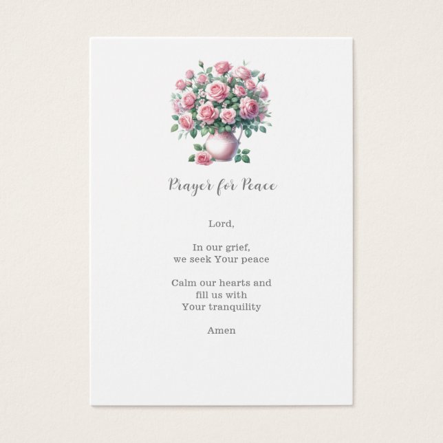 葬儀/平和祈りの言葉 (正面)