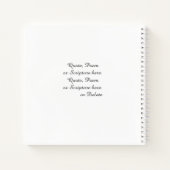 葬儀，愛する記憶の中で，白，名前日付写真 ノートブック (裏面)