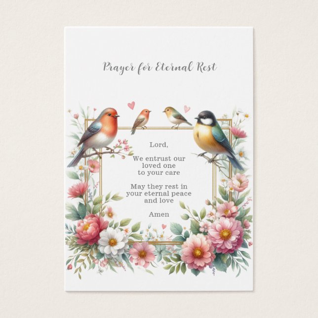 葬儀/永遠の祈りの言葉カード (正面)