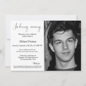 葬儀、法要、生活お祝い 招待状 (正面)