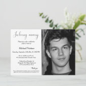 葬儀、法要、生活お祝い 招待状 (スタンド正面)