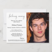 葬儀、法要、生活お祝い 招待状 (正面)