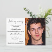 葬儀、法要、生活お祝い 招待状 (スタンド正面)