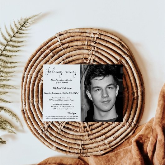 葬儀、法要、生活お祝い 招待状