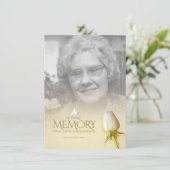 葬儀 白いバラの写真 追悼 詩 (スタンド正面)