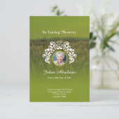 葬儀 祈念カード 招待状 (スタンド正面)