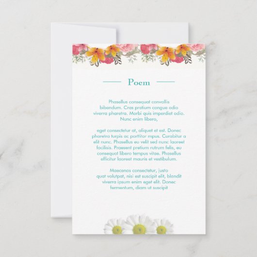 葬儀 祈念カード 招待状 (裏面)