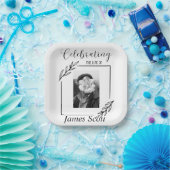 葬儀/記念パーソナライズされた紙プレート ペーパープレート (パーティー)