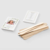 葬儀 記念 式次第 緑化 プログラム ハンドファン (組立なし)