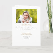 葬儀 記念 順序 写真 緑  プログラム (裏面)