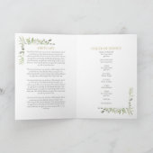 葬儀 記念 順序 写真 緑  プログラム (内部)