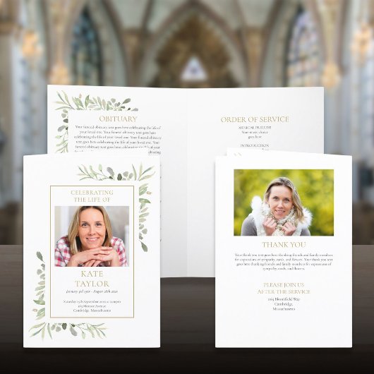 葬儀 記念 順序 写真 緑  プログラム