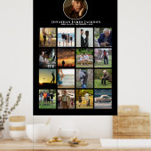 葬儀 追悼 フォト ライフ セレブレーション ポスター (キッチン)