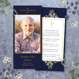 葬儀 追悼 写真 グリーン 祈りのカード